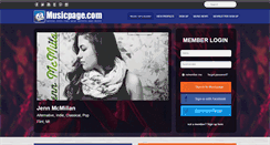 Desktop Screenshot of musicpage.com